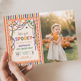 Lasst uns eine gruselige Geburtstags-Halloween-Fot Einladung