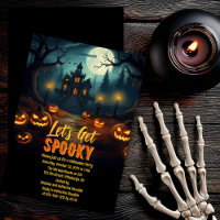 Lasst uns eine gruselige Geisterhaus-Halloween-Par