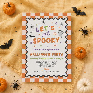 Lasst uns eine gruselige Halloween-Party-Einladung Einladung