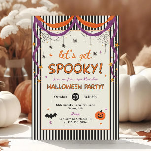 Lasst uns eine gruselige Halloween-Party feiern Einladung