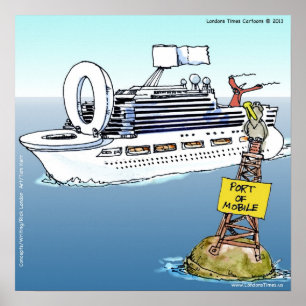 Lasst uns eine Kreuzfahrt machen Lustiges Poster