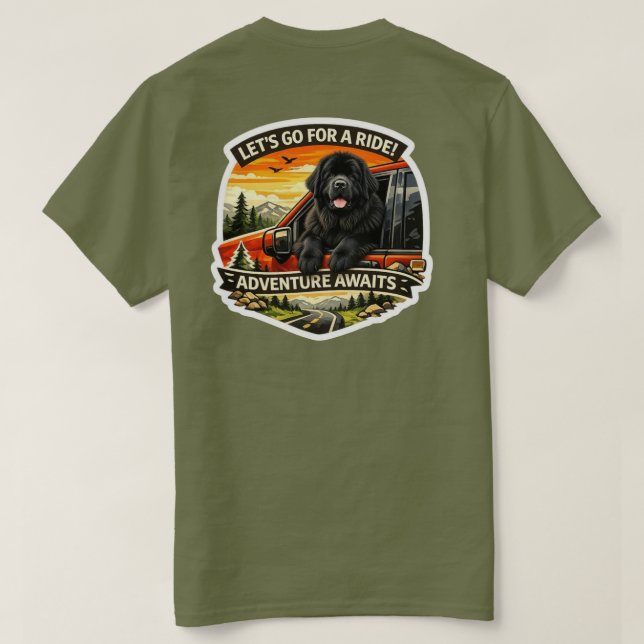 Lasst uns eine Spritztour machen T-Shirt (Design Rückseite)