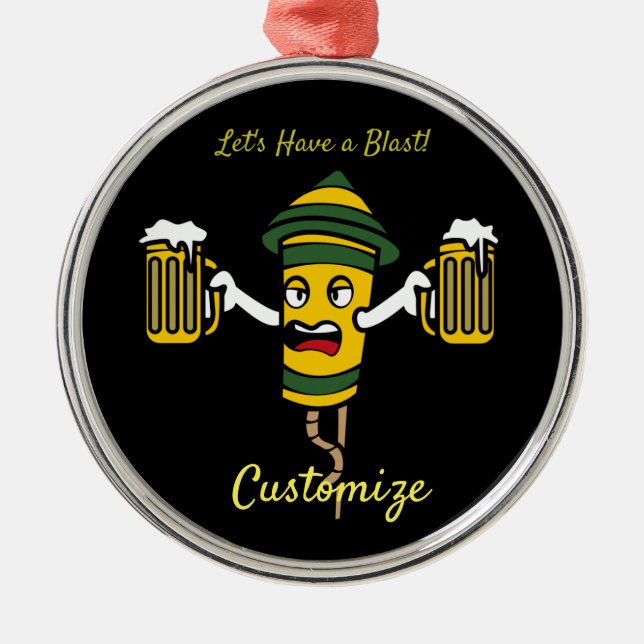 Lasst uns eine stürmische Thunder-Cove haben Ornament Aus Metall (Vorne)