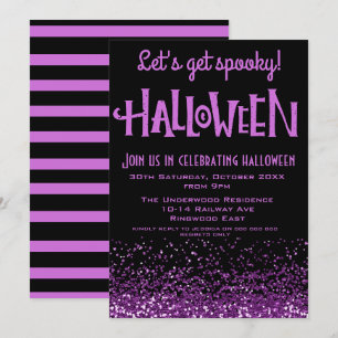 LASST UNS EINEN GRUSELIGEN HALLOWEEN-PARTY-EINLADU EINLADUNG
