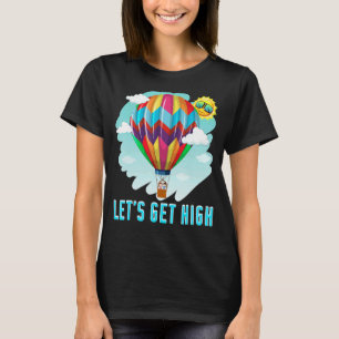Lasst uns einen Heißluftballon für das Reiten von T-Shirt