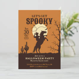 Lasst uns einen leckeren Pumkin Cowboy bekommen Einladung
