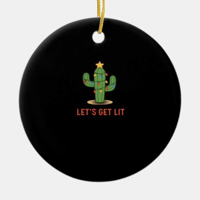 Lasst uns einen lustigen Weihnachtsklassiker bekom Keramik Ornament (Vorne)