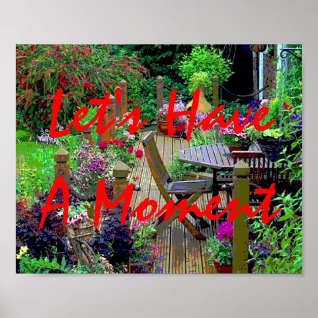 Lasst uns einen Moment Poster haben (Vorne)