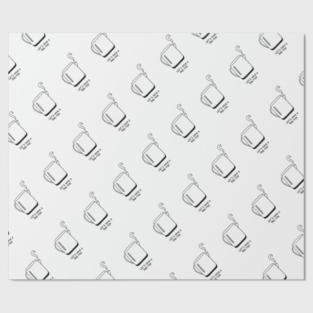 Lasst uns einen Par-Tee trinken Geschenkpapier (Flach)