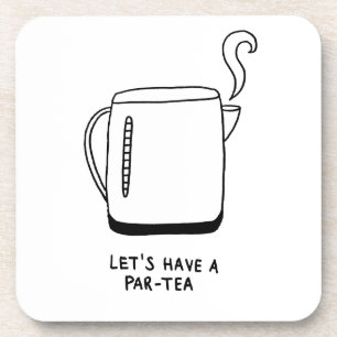 Lasst uns einen Par-Tee trinken Getränkeuntersetzer