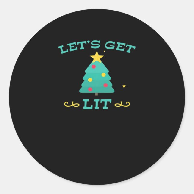 Lasst uns einen sonnigen, Betrunkenen, trinkenden  Runder Aufkleber (Vorderseite)