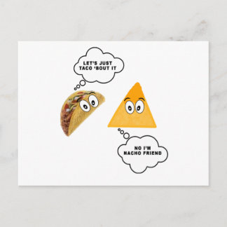 Lasst uns einfach Taco 'Bout It.png Postkarte