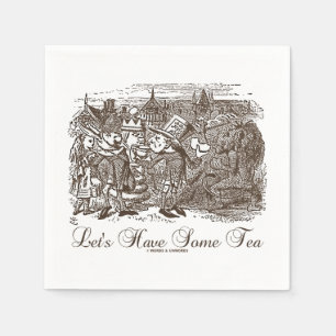 Lasst uns etwas Tea Wonderland Alice Haigha Hatta Serviette