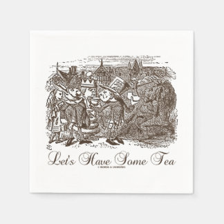 Lasst uns etwas Tea Wonderland Alice Haigha Hatta Serviette