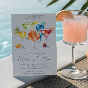Lasst uns etwas trinken! Cocktail-Drinks Junggesel Einladung