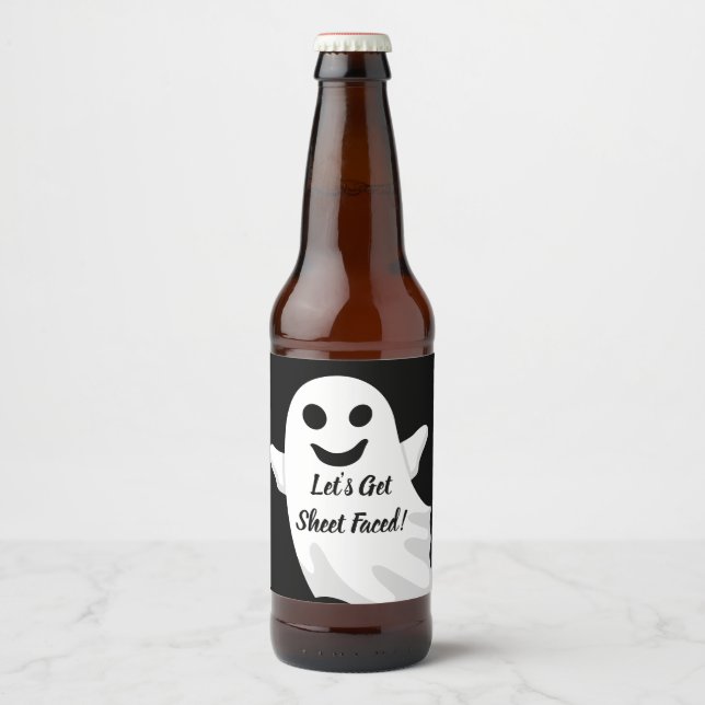 Lasst uns Faced machen! Bierflaschenetikett (Vorderseite)