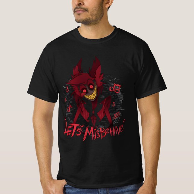 "Lasst uns falsch benehmen" T-Shirt (Vorderseite)