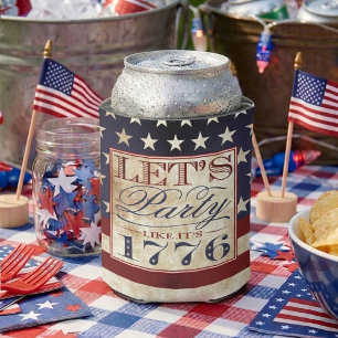 Lasst uns feiern, als wäre es 1776 Vintage 4. Ju Dosenkühler