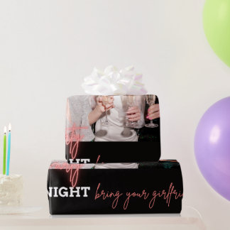 Lasst uns feiern, bringt eure Freundinnen Geburtst Geschenkpapier