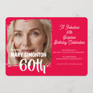 Lasst uns feiern! Eine fantastische 60er-Überrasch Einladung