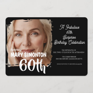 Lasst uns feiern! Eine fantastische 60er-Überrasch Einladung