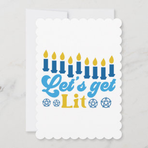 Lasst uns feiern! Flache Grußkarte Einladung