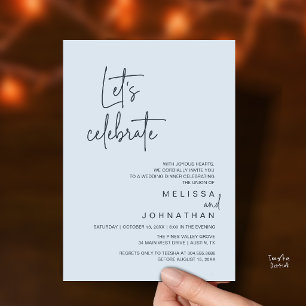 Lasst uns feiern, Hochzeits-Dinnerparty für zwei Einladung