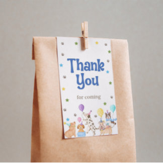 Lasst uns feiern Hund Geschenkanhänger Hundetag Pa