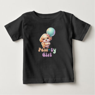 Lasst uns feiern Hundegeburtstag Baby T-shirt