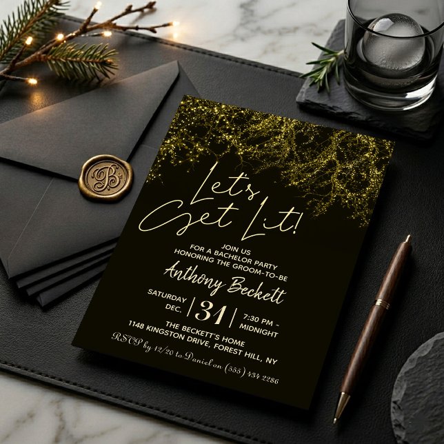 Lasst uns feiern | Junggesellenabschied Einladung (Von Creator hochgeladen)