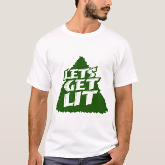 "Lasst uns feiern" Lustiger Weihnachtsbaum-Feierpa T-Shirt