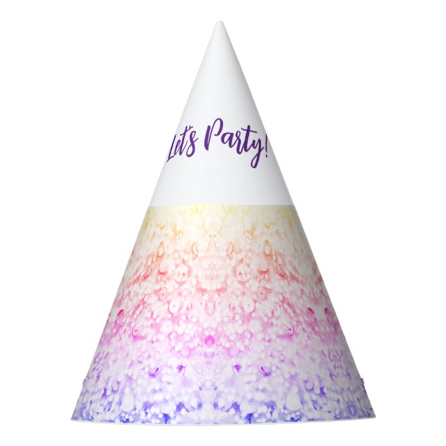 Lasst uns feiern! Partyhut (Vorderseite)