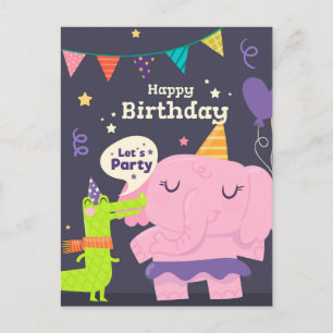 Lasst uns feiern postkarte