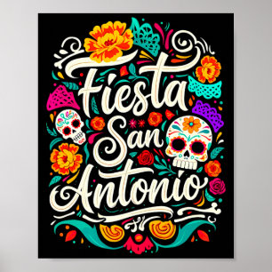 Lasst uns feiern san antonio texas cinco de mayo poster