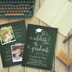 Lasst uns feiern The Graduate Tafel-Absolventenpar Einladung