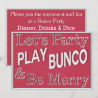Lasst uns feiern und Bunco spielen