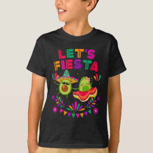 Lasst uns Fiesta Avocado tanzen Cinco De Mayo Mexi T-Shirt