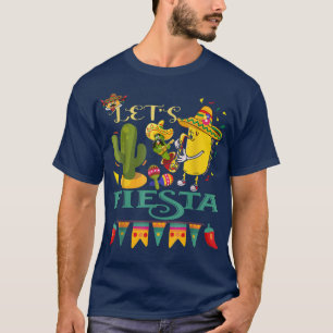 Lasst uns Fiesta Avocado und Tacos Cinco de Mayo M T-Shirt