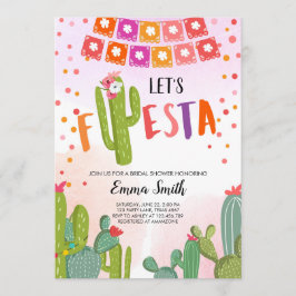 Lasst uns Fiesta Cactus Mexican Fiesta Couples Sho Einladung