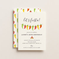 Lasst uns Fiesta Chili Pepper Birthday Party mache