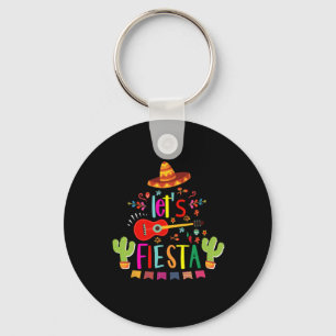 Lasst uns Fiesta Cinco De Mayo Gitarre Lustige Mex Schlüsselanhänger