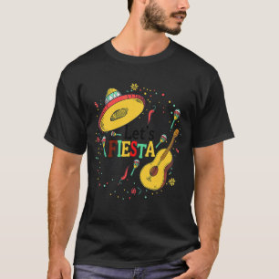 Lasst uns Fiesta Cinco De Mayo Mexican Party Men W T-Shirt