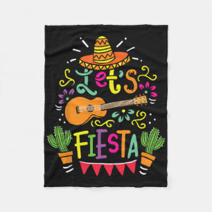 Lasst uns Fiesta Cinco De Mayo Party Lasst uns Fie Fleecedecke