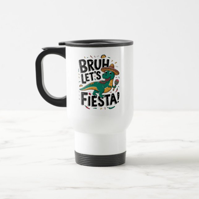 Lasst uns Fiesta Cinco De Mayo Tasse – Buntes Mexi (Links)