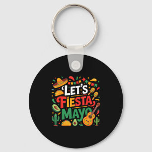 Lasst uns Fiesta feiern mexikanisch 5. Mai lustig Schlüsselanhänger