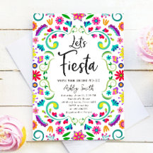 Lasst uns Fiesta Floral Fiesta mexikanisches Braut