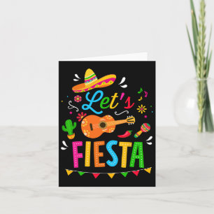 Lasst uns Fiesta für das lustige Cinco De Mayo Cos Karte
