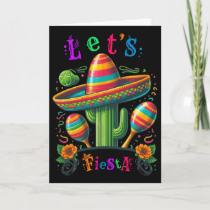 Lasst uns Fiesta Kaktus Cinco De Mayo Männer Fraue Karte