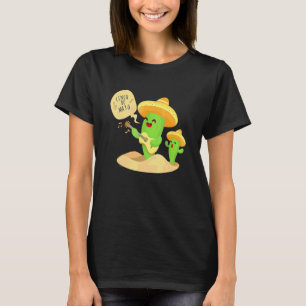 Lasst uns Fiesta Kaktus Gitarre spielen Cinco De M T-Shirt