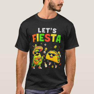 Lasst uns Fiesta Mexican Taco für Jungen Männer Fr T-Shirt